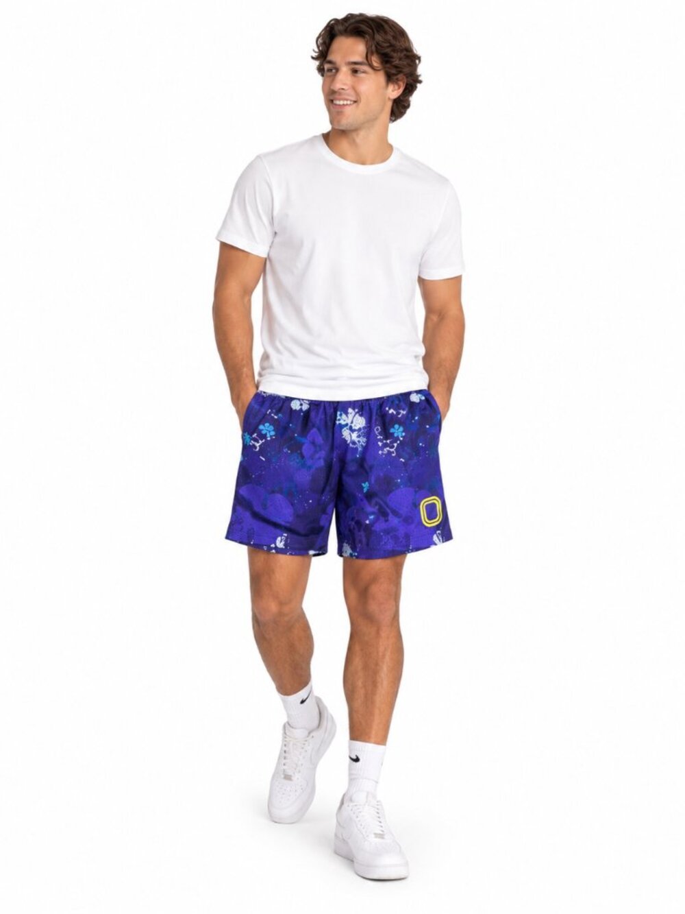 Overtime x SpongeBob SquarePants Mesh Shorts Mens S Purple Nickelodeon